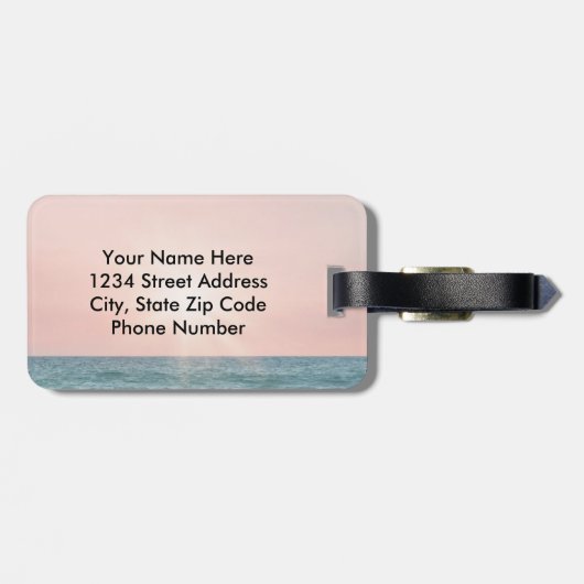 Vervormd in zijn Afbeelding Bijbel, meisje op stra Bagagelabel (Achterkant horizontaal)