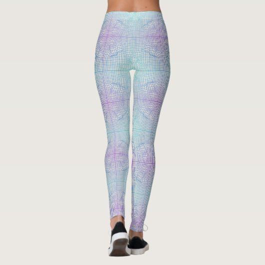 Vervormd lijst 01.w Wit BG Leggings (Achterkant)