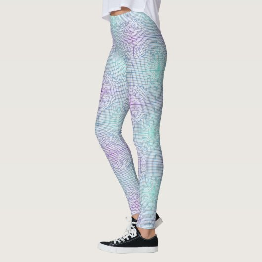 Vervormd lijst 01.w Wit BG Leggings (Links)