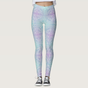 Vervormd lijst 01.w Wit BG Leggings