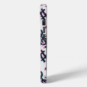 Vervormd muzieknoten & harten patroon Case-Mate iPhone case (Achterkant / Links)