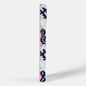 Vervormd muzieknoten & harten patroon Case-Mate iPhone case (Achterkant / Rechts)