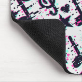 Vervormd muzieknoten & harten patroon muismat (Hoek)