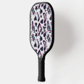 Vervormd muzieknoten & harten patroon pickleball paddle (Links)