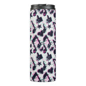 Vervormd muzieknoten & harten patroon thermosbeker (Achterkant)