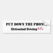 Vervormd rijden bumpersticker (Voorkant)