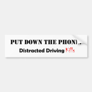 Vervormd rijden bumpersticker