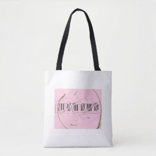 Vervormd Toetsenbord Tote Bag