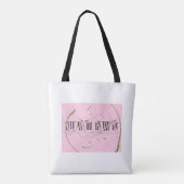 Vervormd Toetsenbord Tote Bag (Achterkant)