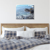 Vervormd uitzicht Big Island Hawaii strandcanvas Canvas Afdruk (Insitu (Slaapkamer))