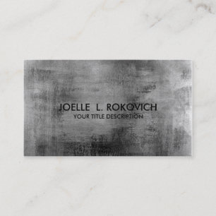 vervormd zwart grijs pastel visitekaartje