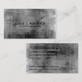  vervormd zwart grijs pastel visitekaartje (Voorkant / Achterkant)