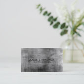  vervormd zwart grijs pastel visitekaartje (Staand voorkant)