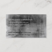  vervormd zwart grijs pastel visitekaartje (Achterkant)