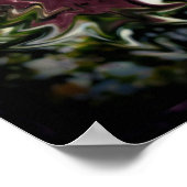 Vervormde bloem poster (Hoek)