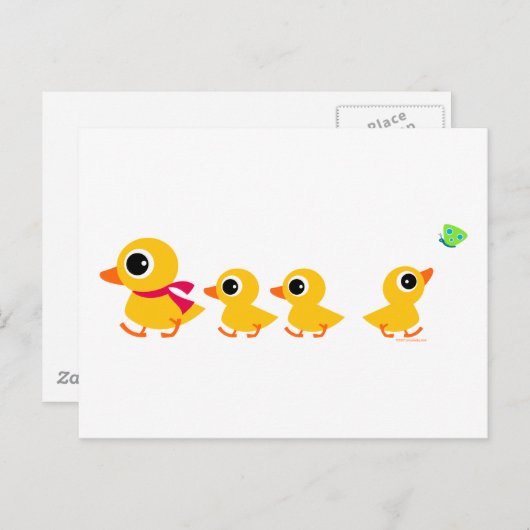 Vervormde Duck Briefkaart (Voorkant / Achterkant)