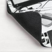 Vervormde elektrische vioolmousepad muismat (Hoek)