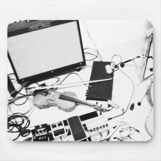 Vervormde elektrische vioolmousepad muismat (Voorkant)