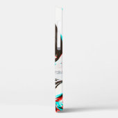 Vervormde en glitsstructuur van gemarmerd inktsurf Case-Mate iPhone case (Achterkant / Links)