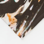 Vervormde en glitsstructuur van gemarmerd inktsurf fleece deken (Hoek)