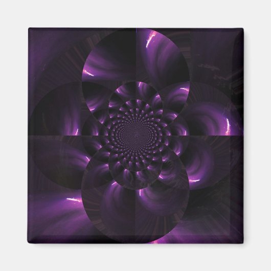 Vervormde Funky Vuurwerk Magneet (Voorkant)