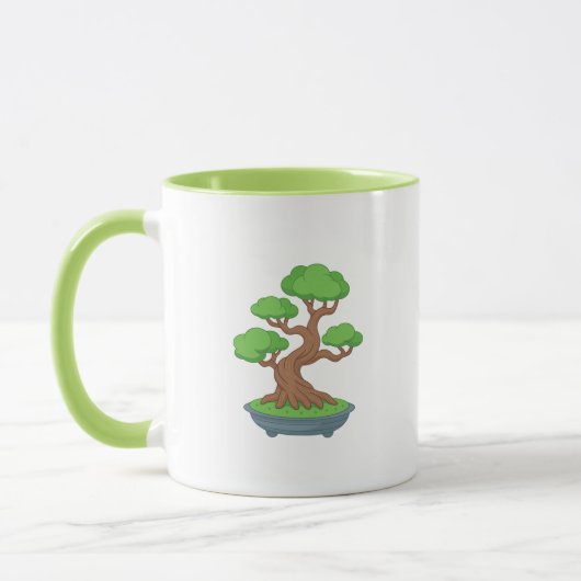 Vervormde Japanse Bonsai Boom Mok (Links)