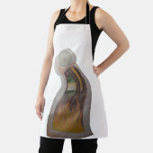 Vervormde klok in brand schort (Insitu)