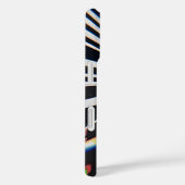 Vervormde Lijnkunst Prismatische Glitch Case-Mate iPhone Case (Achterkant / Rechts)