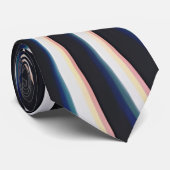 Vervormde Lijnkunst Prismatische Storing Stropdas (Opgerold)