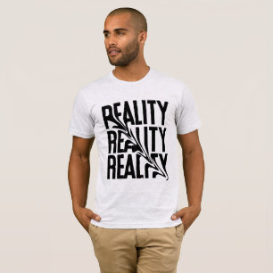 Vervormde Realiteit Typografie Grafische T-Shirt