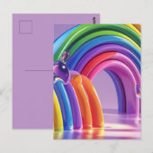 Vervormde Regenbogen Briefkaart (Voorkant / Achterkant)