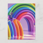 Vervormde Regenbogen Briefkaart (Voorkant)