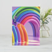 Vervormde regenbogen kaart (Staand voorkant)