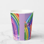 Vervormde regenbogen papieren bekers (Links)