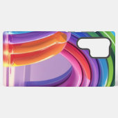 Vervormde Regenbogen Samsung Galaxy Hoesje (Achterkant horizontaal)