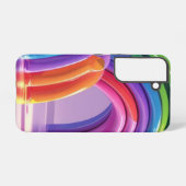 Vervormde Regenbogen Samsung Galaxy Hoesje (Achterkant horizontaal)
