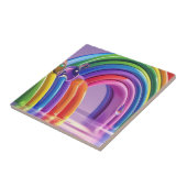 Vervormde regenbogen tegeltje (Zijkant)