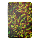 Vervormde stropdassen van verbrande groene linten badmat (Voorkant Verticaal)