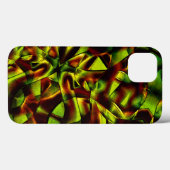 Vervormde stropdassen van verbrande groene linten Case-Mate iPhone case (Achterkant (horizontaal))