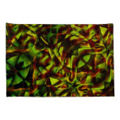 Vervormde stropdassen van verbrande groene linten kussensloop (Achterkant-Rechts)