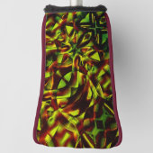 Vervormde stropdassen verbrande groene linten golfheadcover (Draai 90)