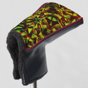 Vervormde stropdassen verbrande groene linten golfheadcover