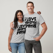 vervormde synths01-zwart t-shirt (Unisex)