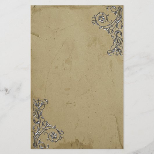 , vervormde zilver briefpapier (Voorkant)