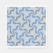 Vervorming draaiwielkpatroon met witte BG Servet (Voorkant)