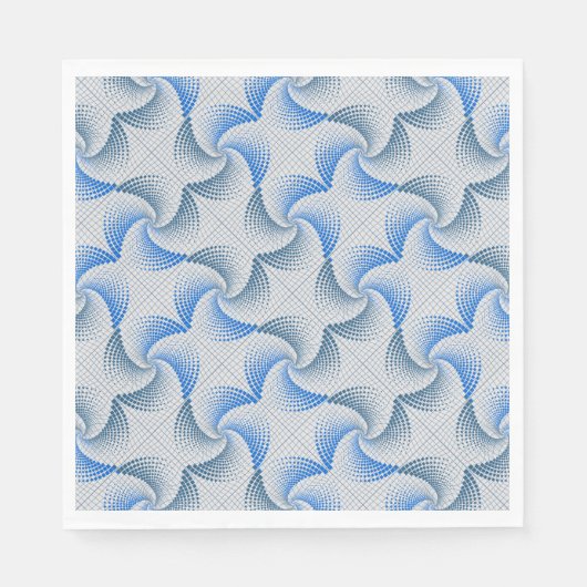 Vervorming draaiwielkpatroon met witte BG Servet (Voorkant)