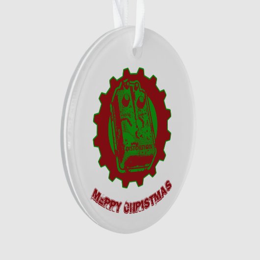 Vervorming kerstkleuren 2 ornament (voorkant)