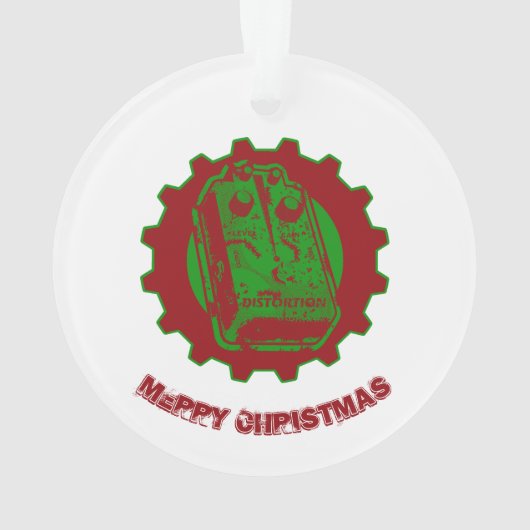 Vervorming kerstkleuren 2 ornament (achterkant)