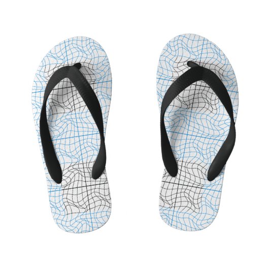 Vervorming Wireframe 10 BBK.W OffWhite BG Kinder Teenslippers (Voetbed)