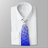 Vervorming Wireframe.C01.GBluex4.Black Lijnen V2 Stropdas (Gebonden)